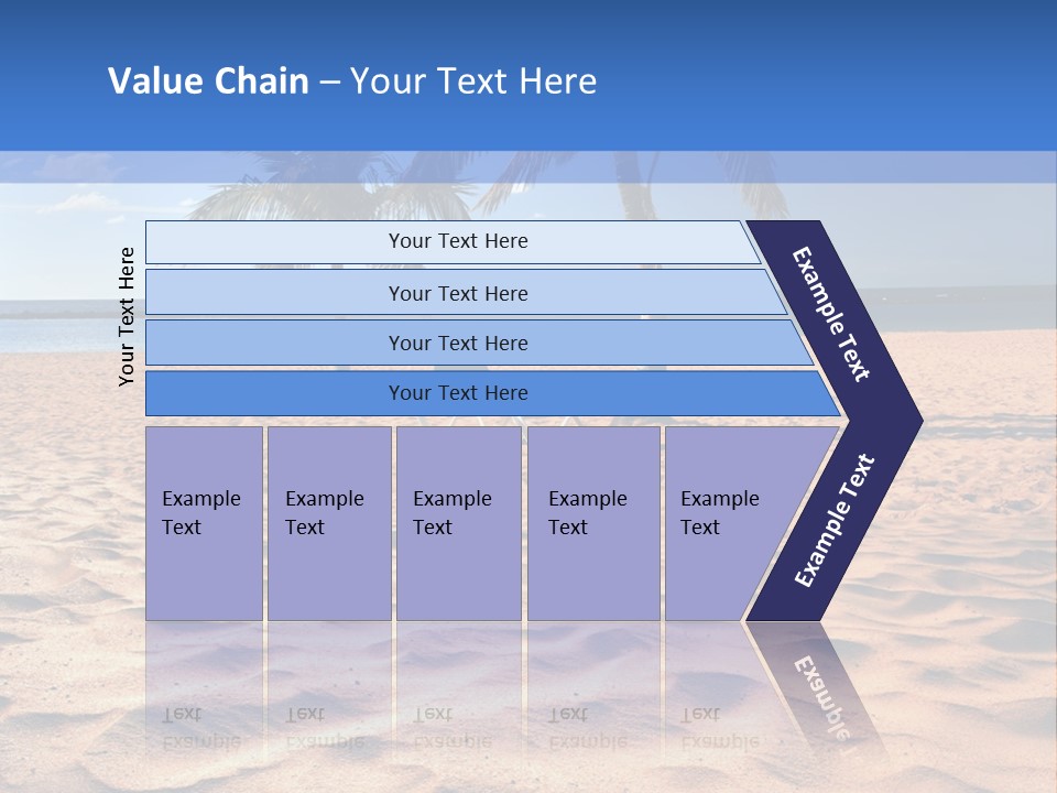 Sunbathing Seascape Ocean PowerPoint Template