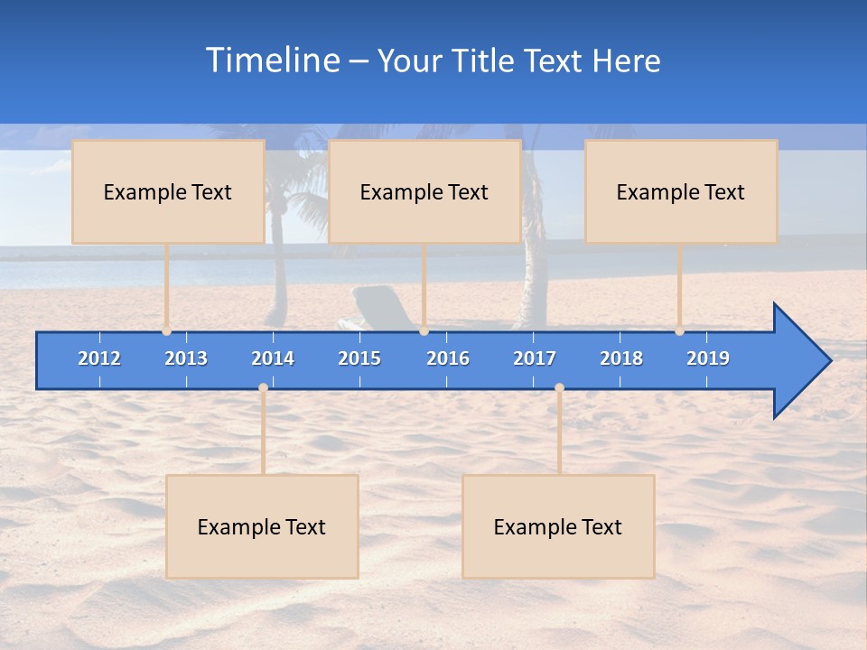 Sunbathing Seascape Ocean PowerPoint Template