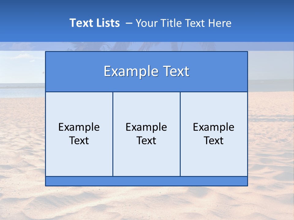 Sunbathing Seascape Ocean PowerPoint Template