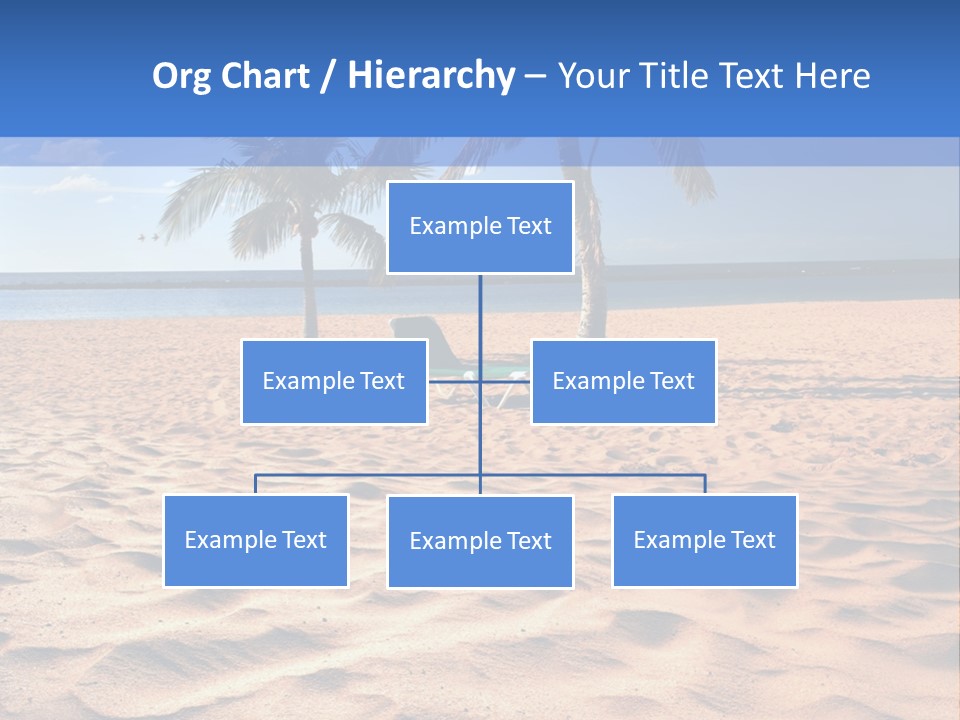 Sunbathing Seascape Ocean PowerPoint Template
