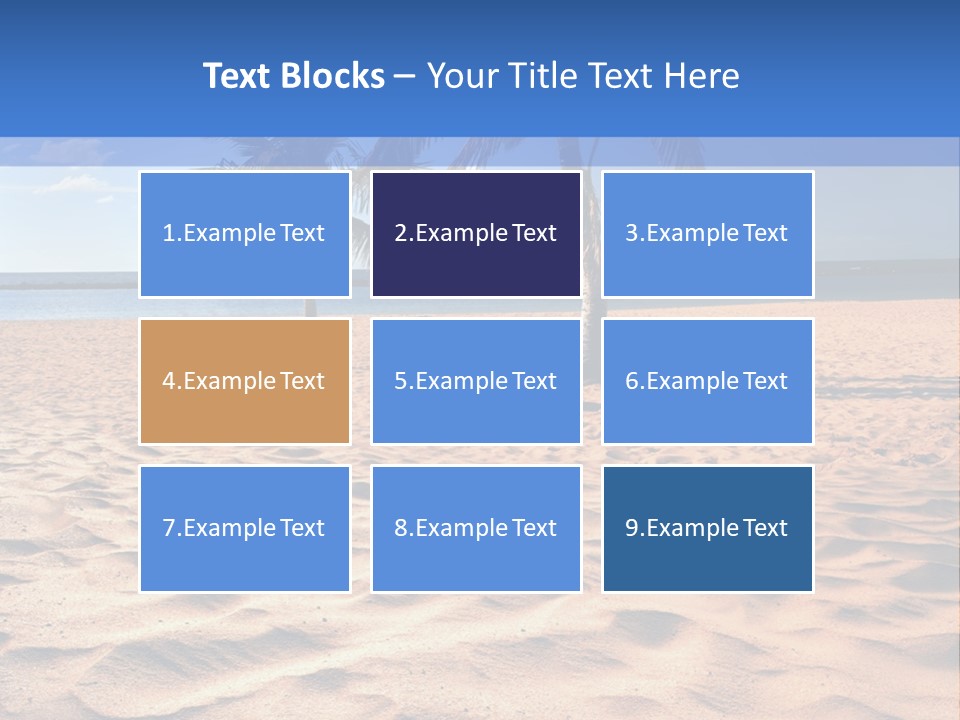 Sunbathing Seascape Ocean PowerPoint Template