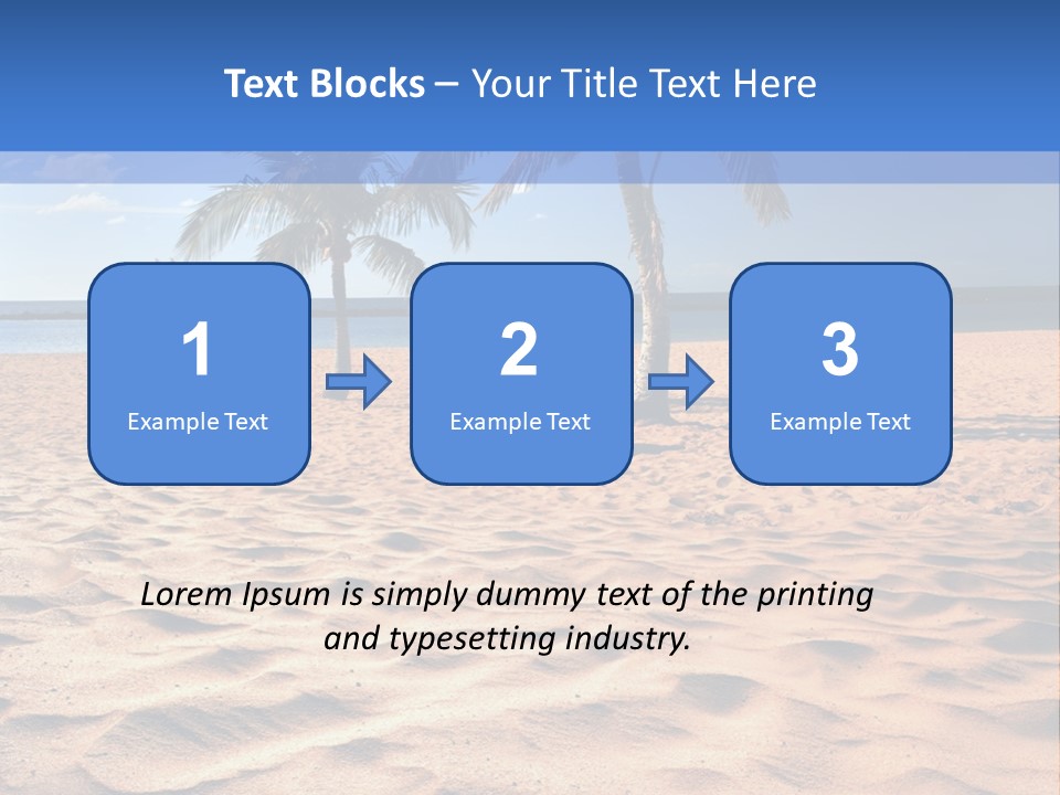 Sunbathing Seascape Ocean PowerPoint Template