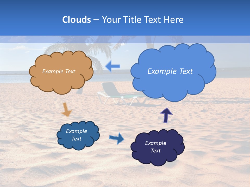 Sunbathing Seascape Ocean PowerPoint Template