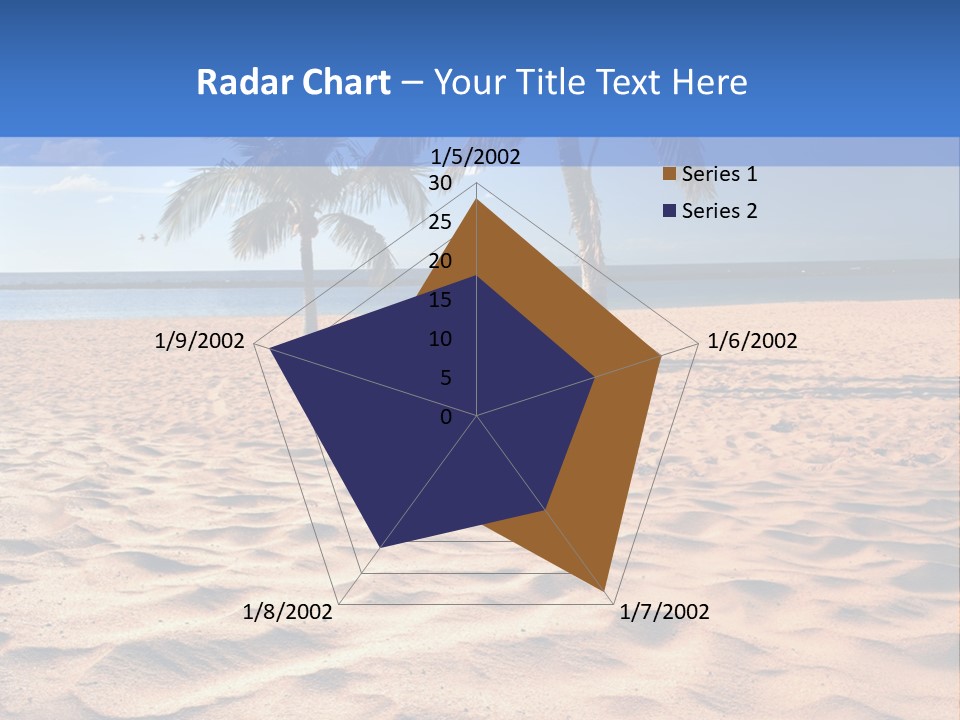 Sunbathing Seascape Ocean PowerPoint Template