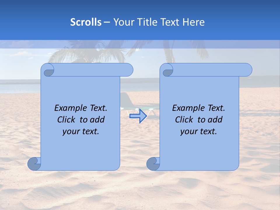 Sunbathing Seascape Ocean PowerPoint Template