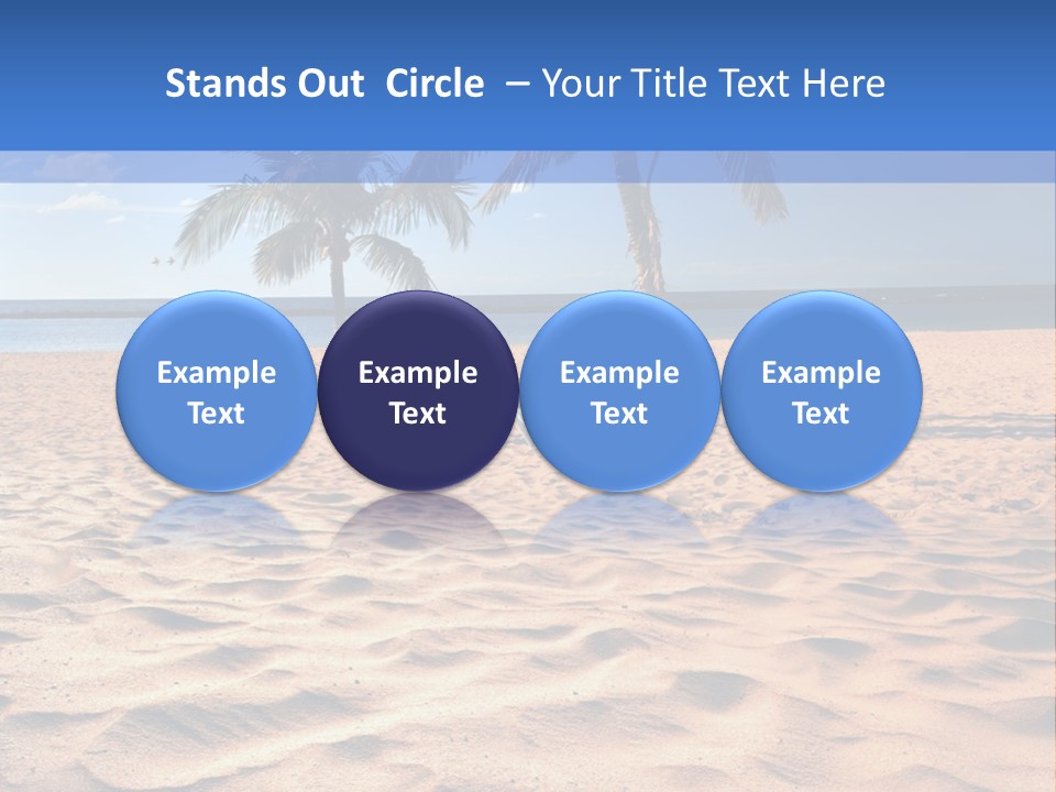 Sunbathing Seascape Ocean PowerPoint Template