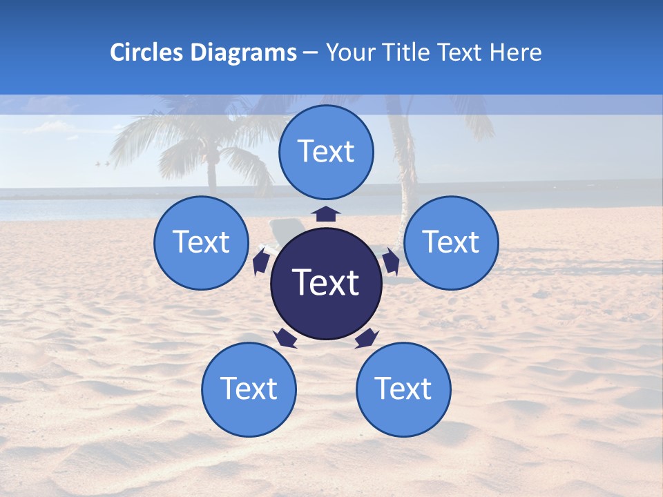 Sunbathing Seascape Ocean PowerPoint Template