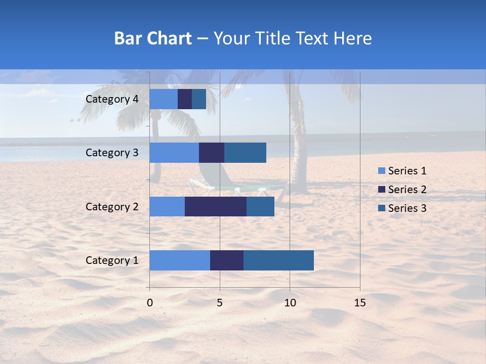 Sunbathing Seascape Ocean PowerPoint Template
