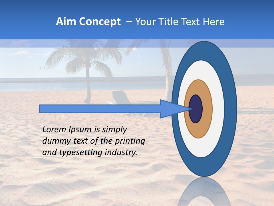 Sunbathing Seascape Ocean PowerPoint Template