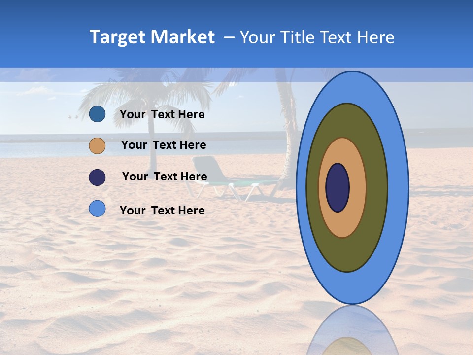 Sunbathing Seascape Ocean PowerPoint Template