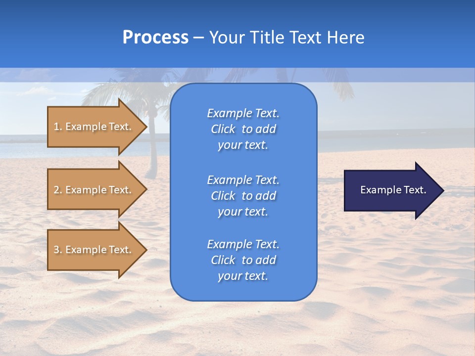 Sunbathing Seascape Ocean PowerPoint Template