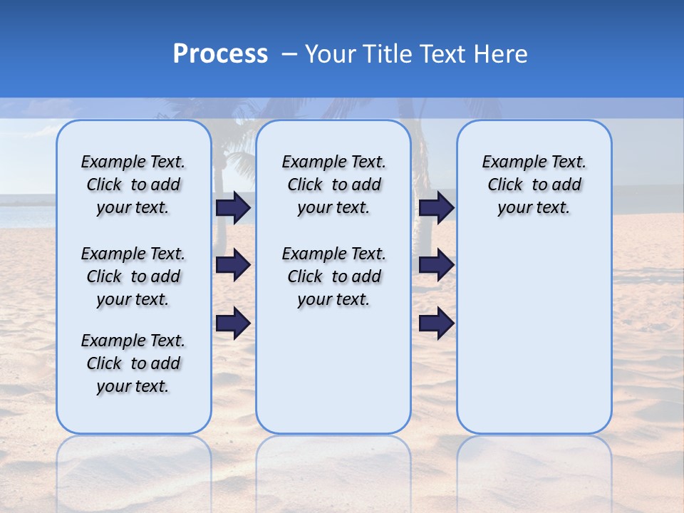 Sunbathing Seascape Ocean PowerPoint Template