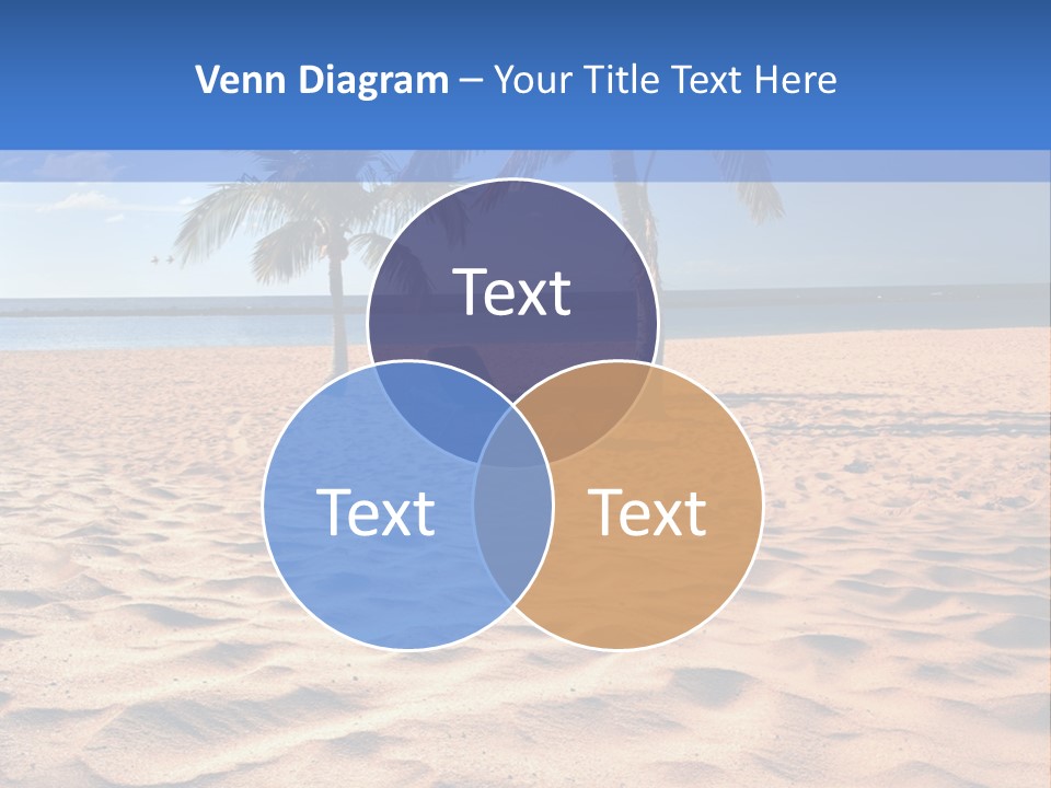 Sunbathing Seascape Ocean PowerPoint Template