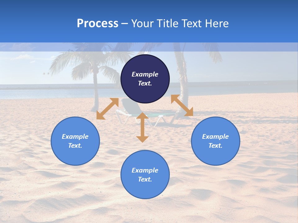Sunbathing Seascape Ocean PowerPoint Template