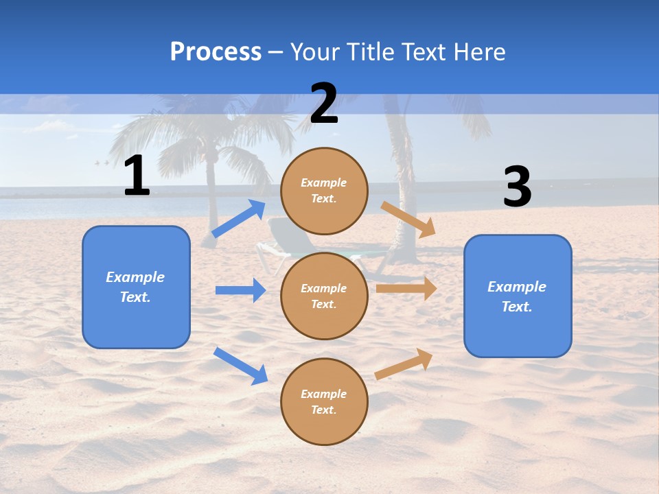 Sunbathing Seascape Ocean PowerPoint Template