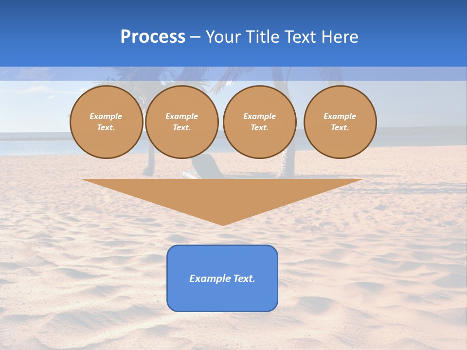 Sunbathing Seascape Ocean PowerPoint Template