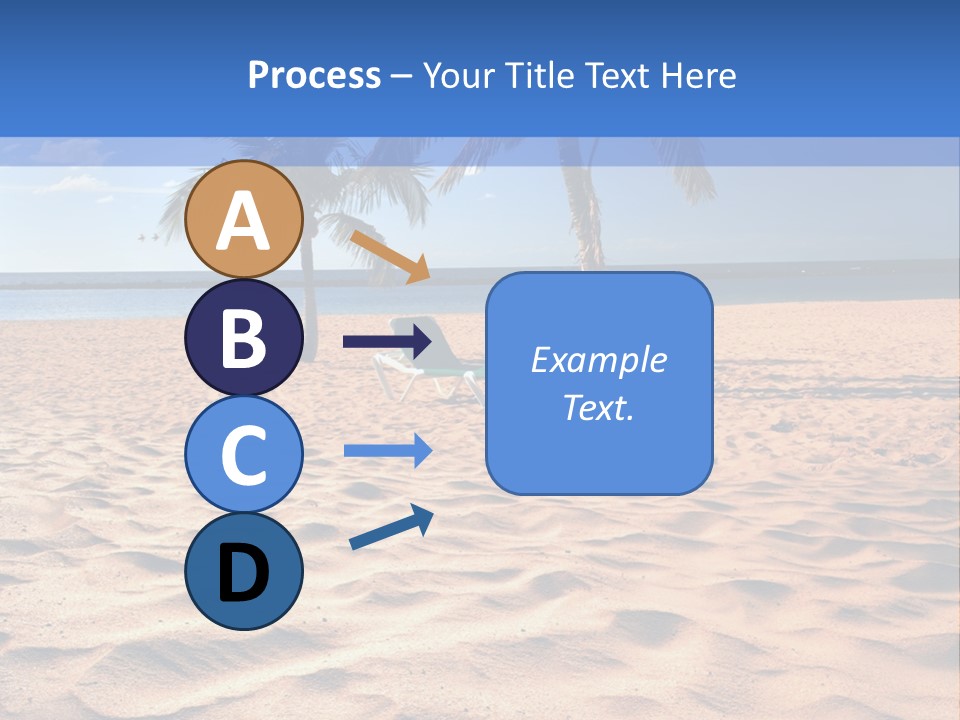 Sunbathing Seascape Ocean PowerPoint Template