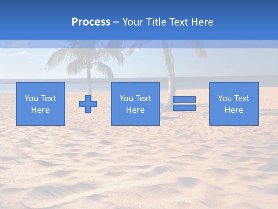 Sunbathing Seascape Ocean PowerPoint Template