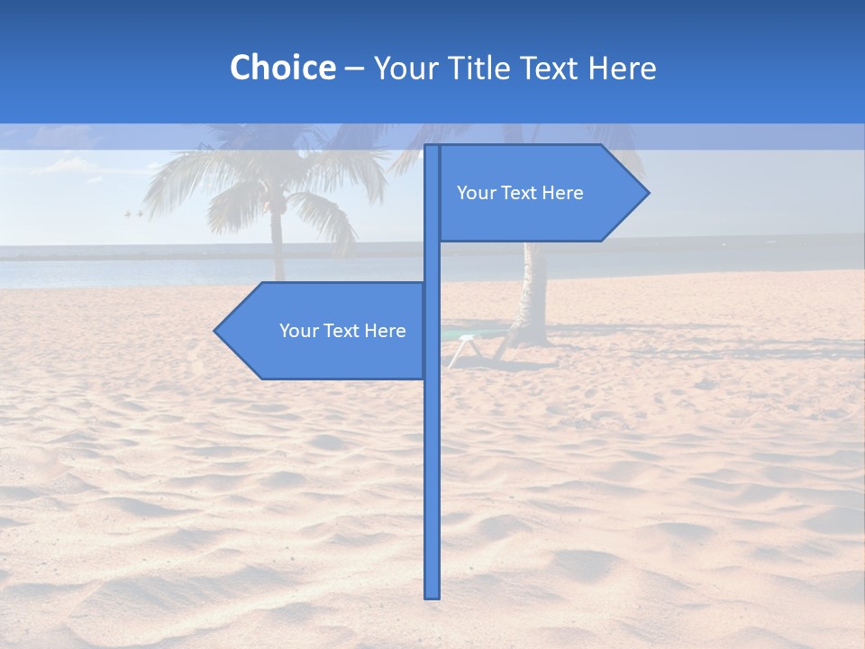 Sunbathing Seascape Ocean PowerPoint Template