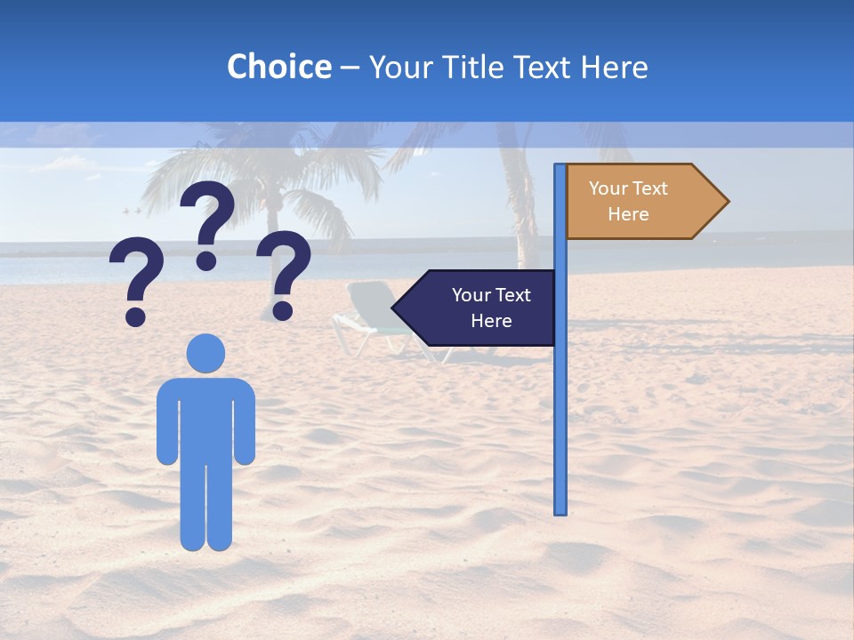 Sunbathing Seascape Ocean PowerPoint Template