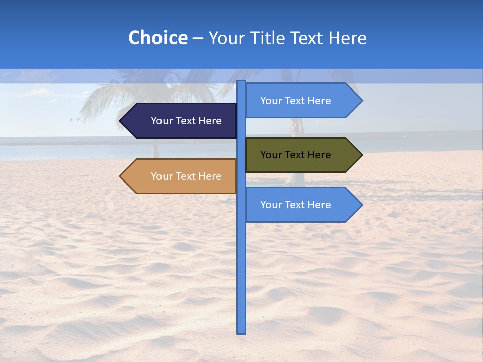 Sunbathing Seascape Ocean PowerPoint Template