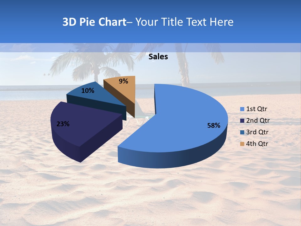 Sunbathing Seascape Ocean PowerPoint Template