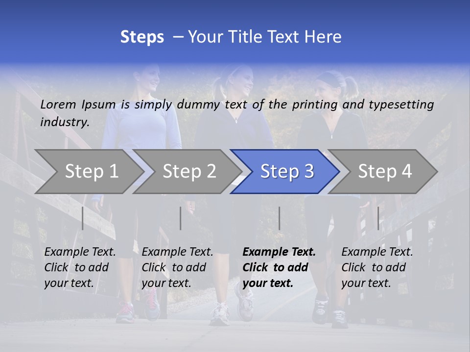 Beautiful Three Friendship PowerPoint Template