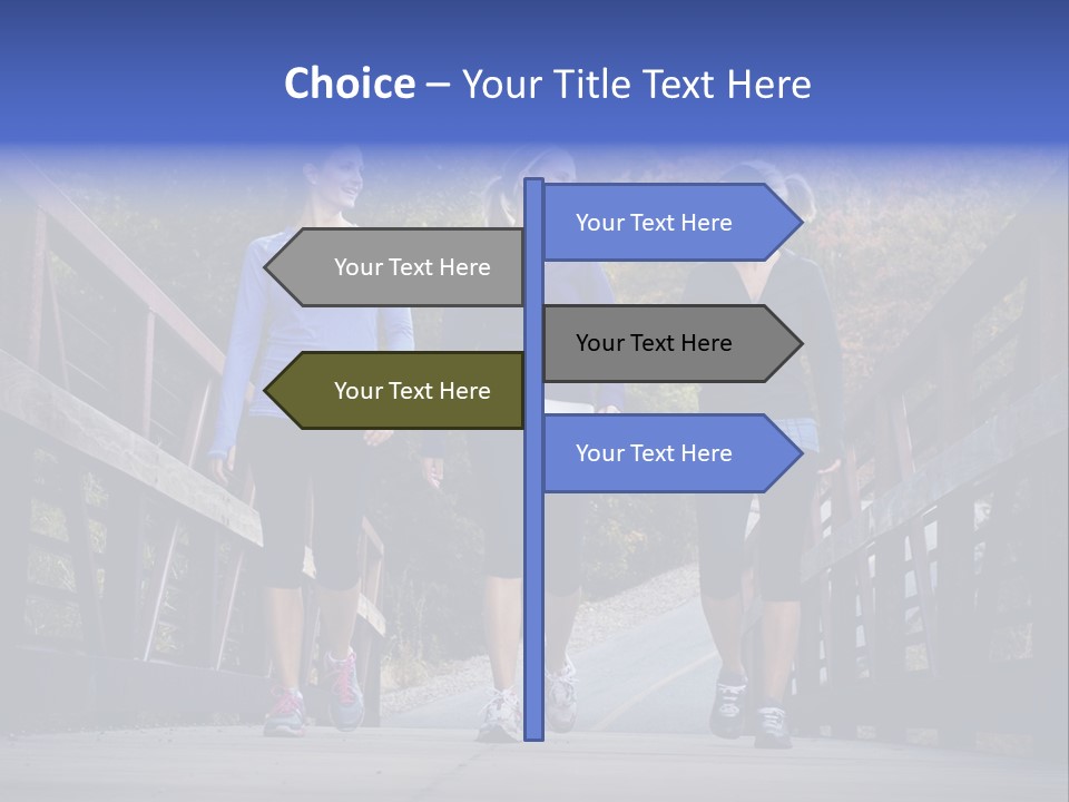 Beautiful Three Friendship PowerPoint Template
