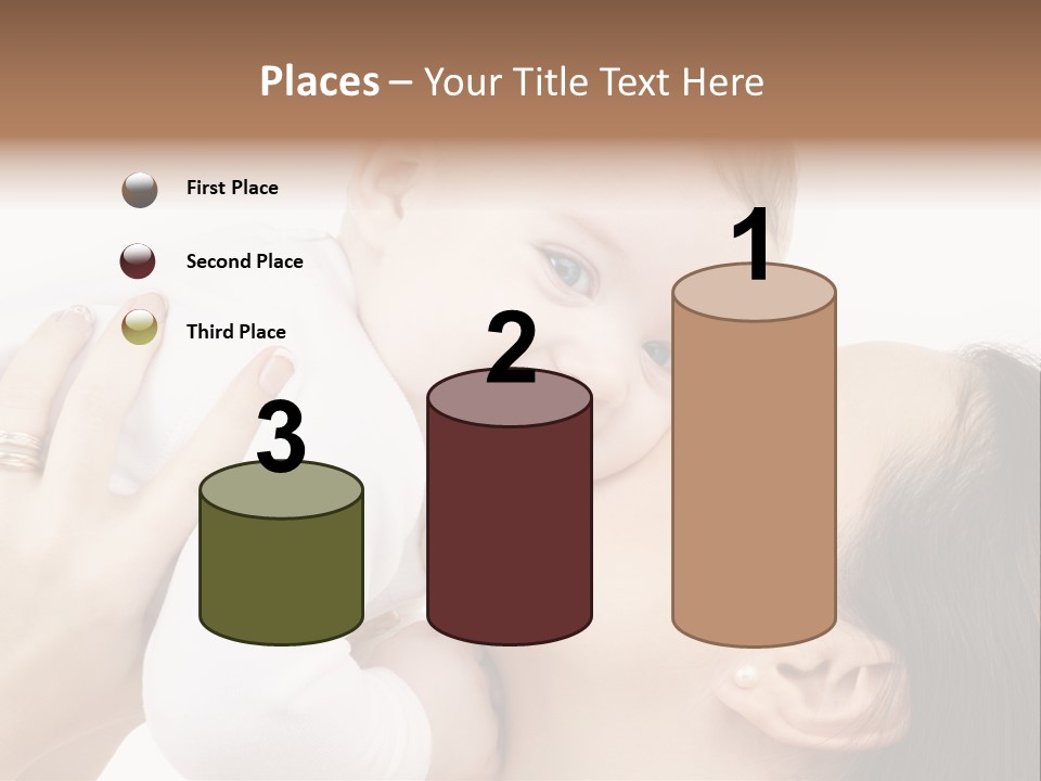 A Woman Holding A Baby In Her Arms PowerPoint Template