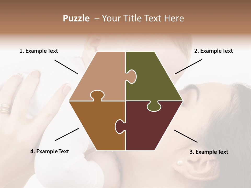 A Woman Holding A Baby In Her Arms PowerPoint Template