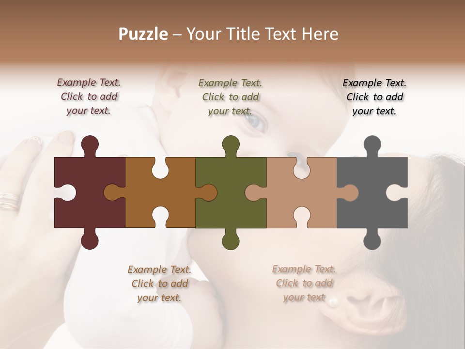 A Woman Holding A Baby In Her Arms PowerPoint Template