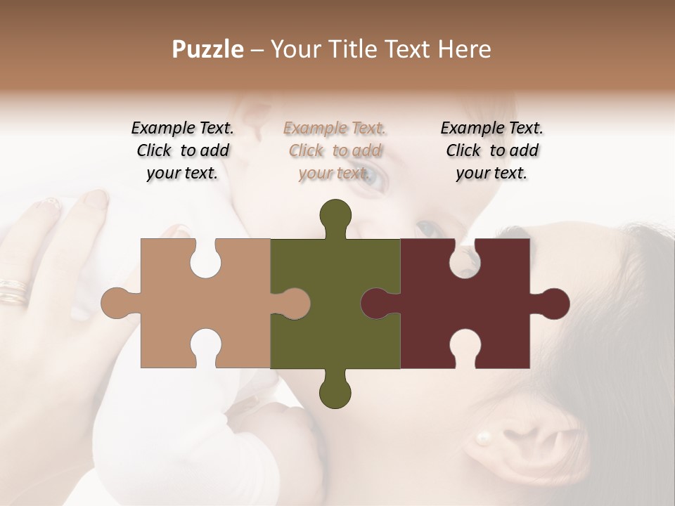 A Woman Holding A Baby In Her Arms PowerPoint Template