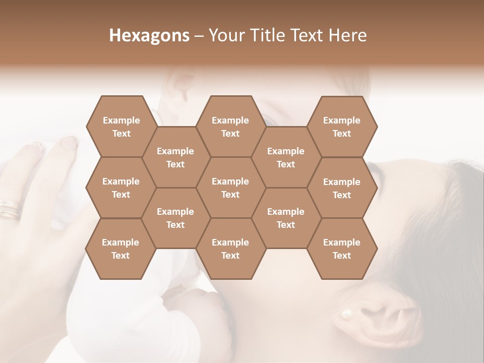 A Woman Holding A Baby In Her Arms PowerPoint Template