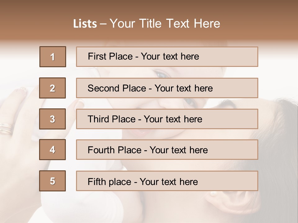 A Woman Holding A Baby In Her Arms PowerPoint Template