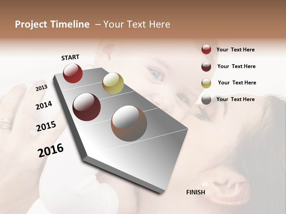 A Woman Holding A Baby In Her Arms PowerPoint Template