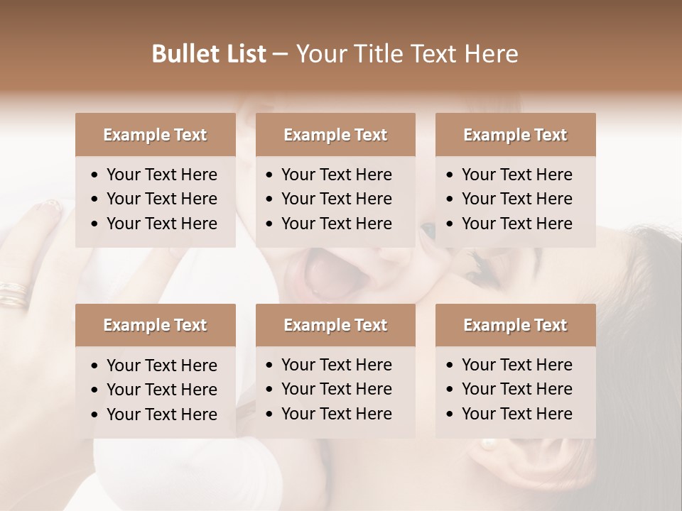 A Woman Holding A Baby In Her Arms PowerPoint Template