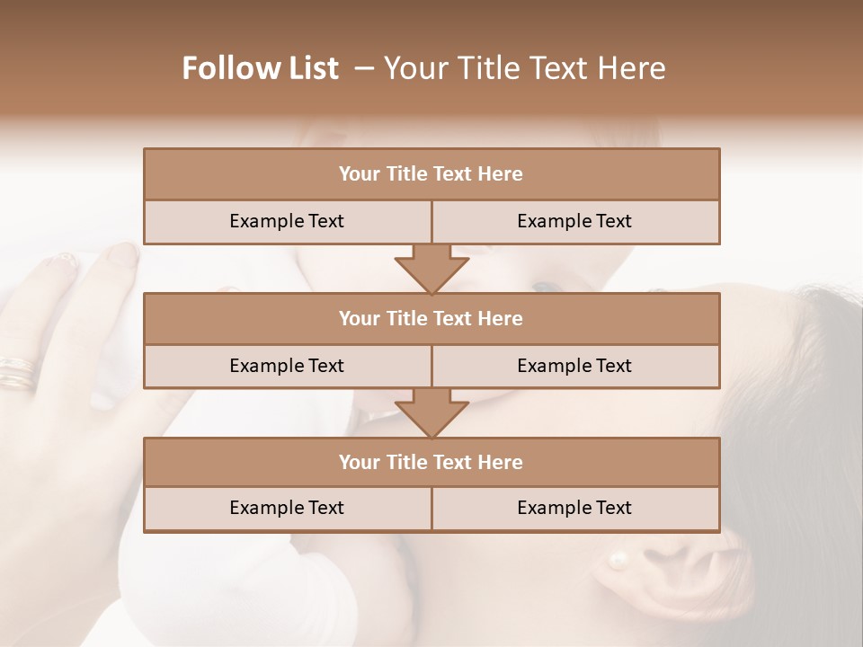 A Woman Holding A Baby In Her Arms PowerPoint Template