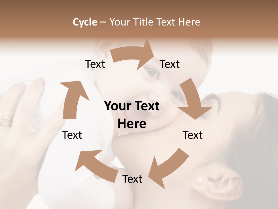 A Woman Holding A Baby In Her Arms PowerPoint Template