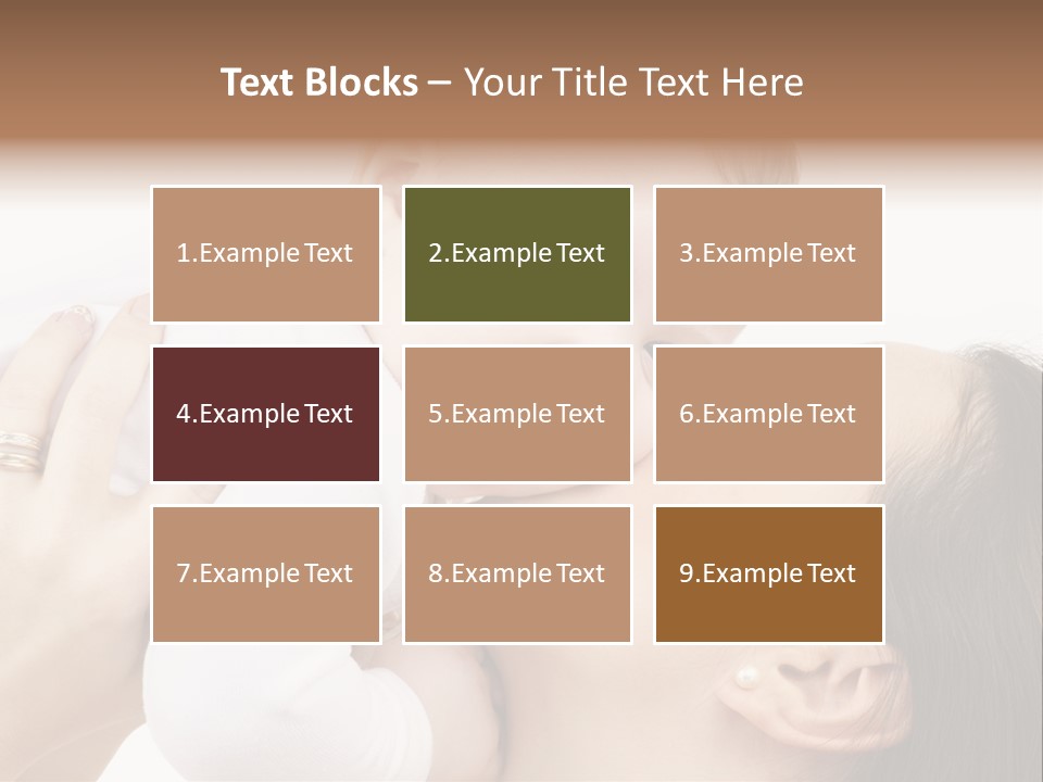 A Woman Holding A Baby In Her Arms PowerPoint Template