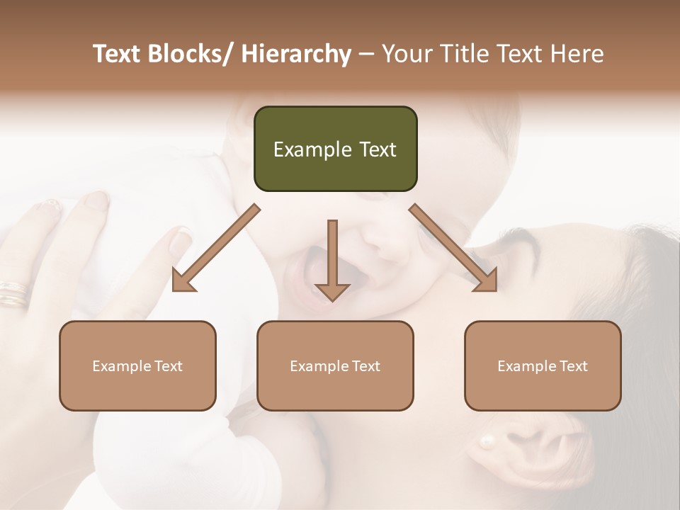 A Woman Holding A Baby In Her Arms PowerPoint Template