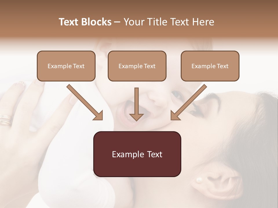 A Woman Holding A Baby In Her Arms PowerPoint Template