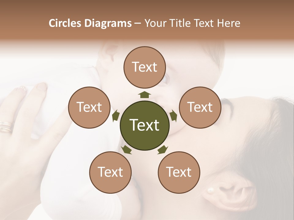 A Woman Holding A Baby In Her Arms PowerPoint Template