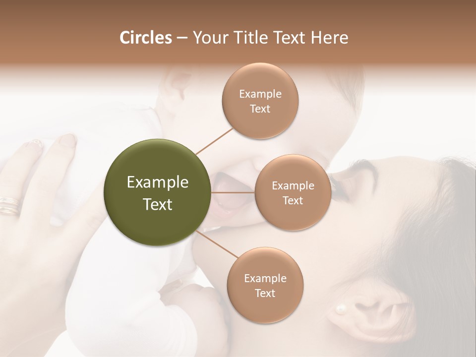 A Woman Holding A Baby In Her Arms PowerPoint Template