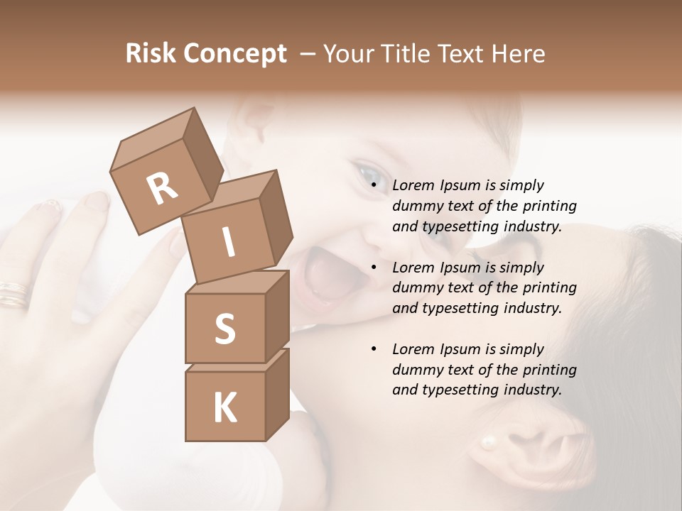 A Woman Holding A Baby In Her Arms PowerPoint Template