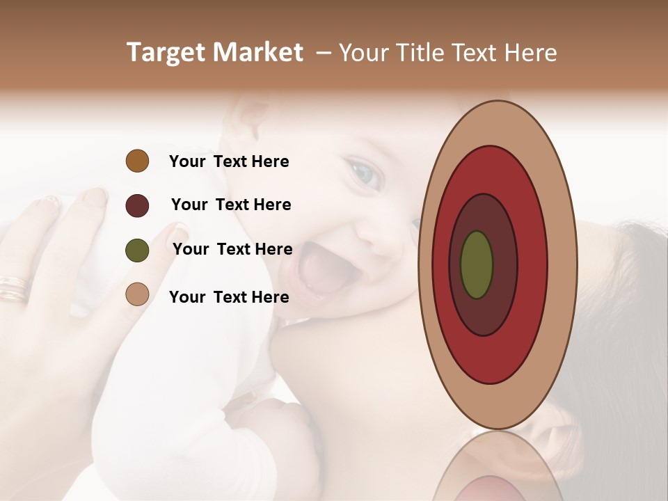 A Woman Holding A Baby In Her Arms PowerPoint Template