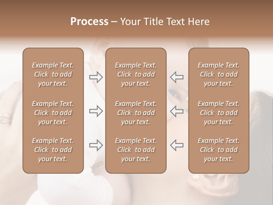 A Woman Holding A Baby In Her Arms PowerPoint Template