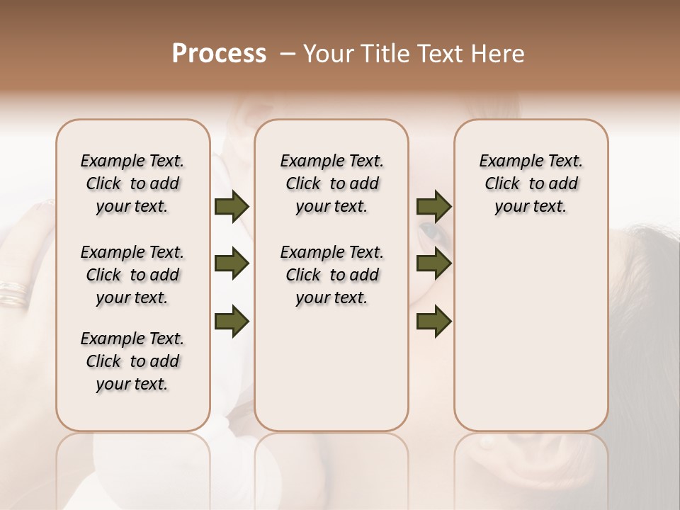 A Woman Holding A Baby In Her Arms PowerPoint Template