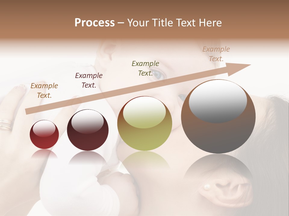 A Woman Holding A Baby In Her Arms PowerPoint Template