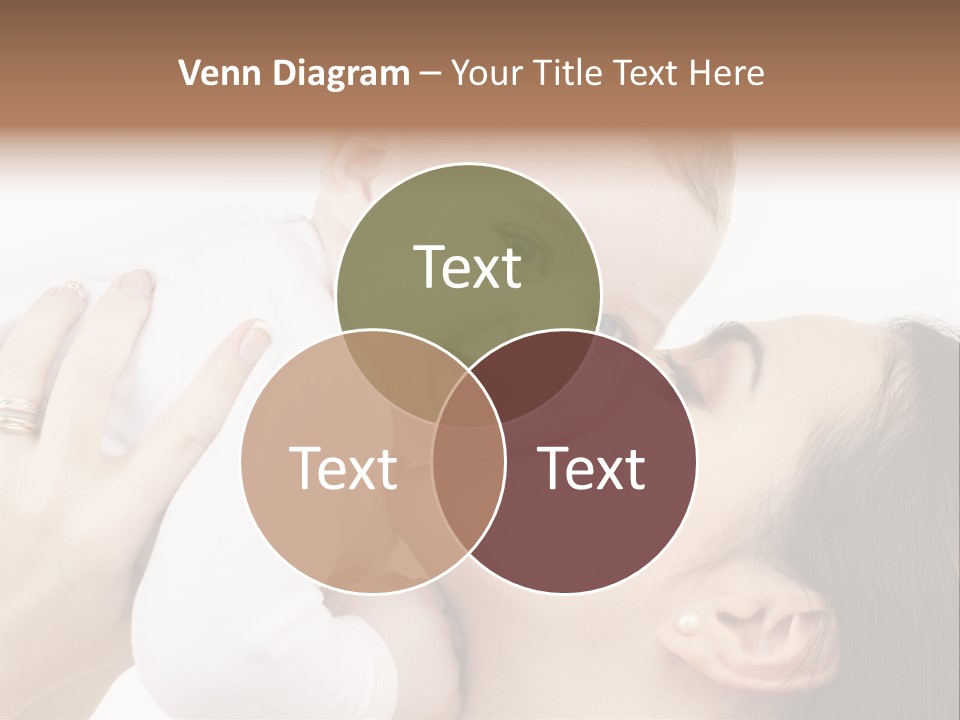 A Woman Holding A Baby In Her Arms PowerPoint Template