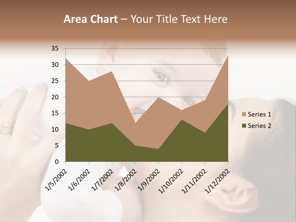 A Woman Holding A Baby In Her Arms PowerPoint Template
